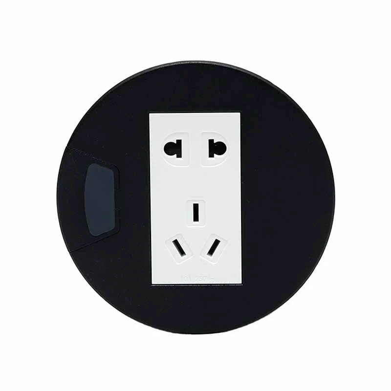 Toma de arandela eléctrica para mesa de conferencias con USB