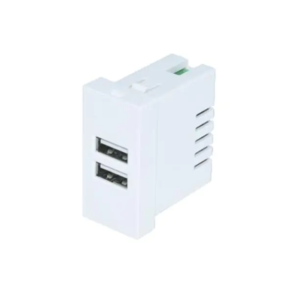 Módulo de enchufe de cargador USB tipo A+A de doble puerto 2.1A